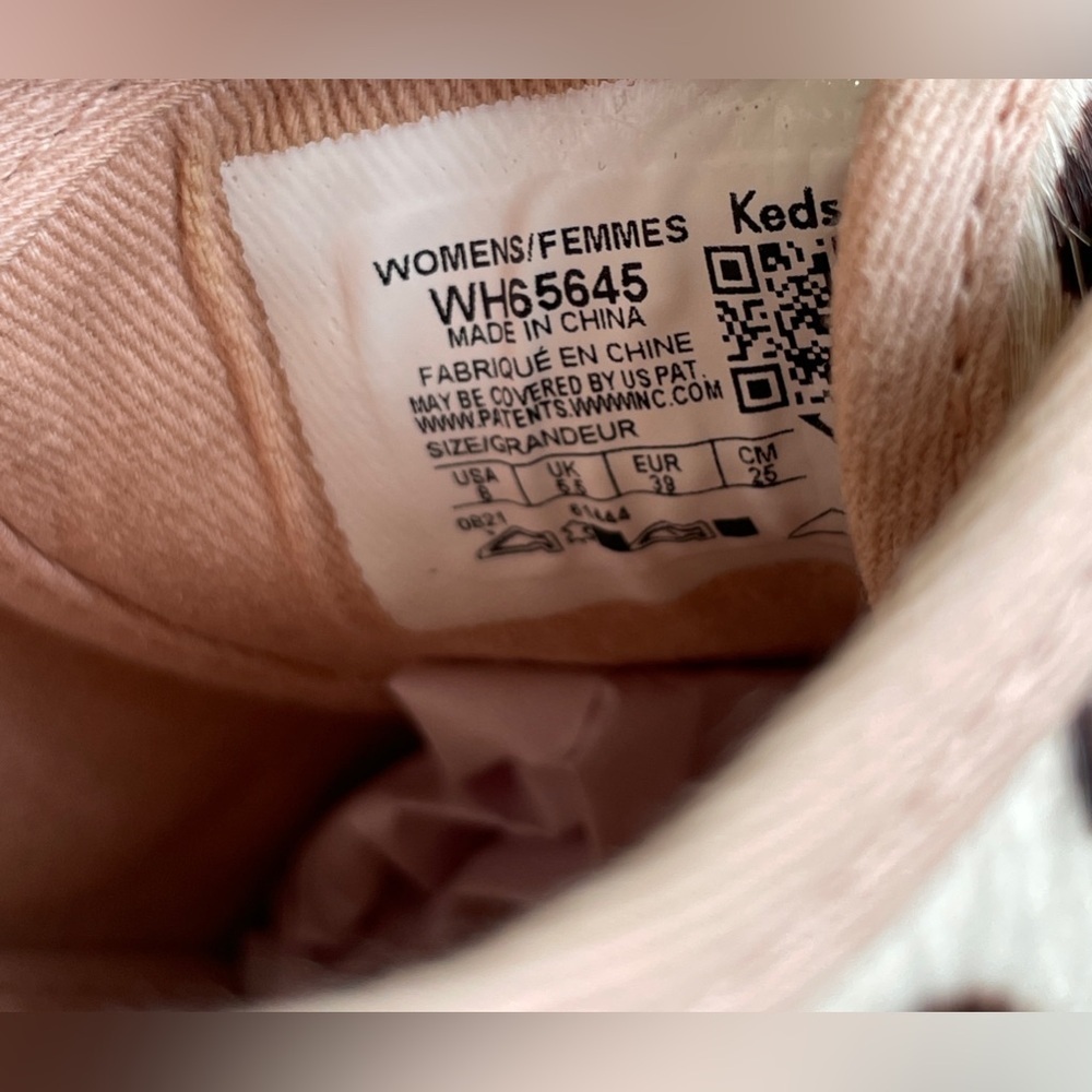 Kate Spade New York X Keds Print Calf Hair Double Decker Oversized Dot Size 8 - Picture 7 of 7